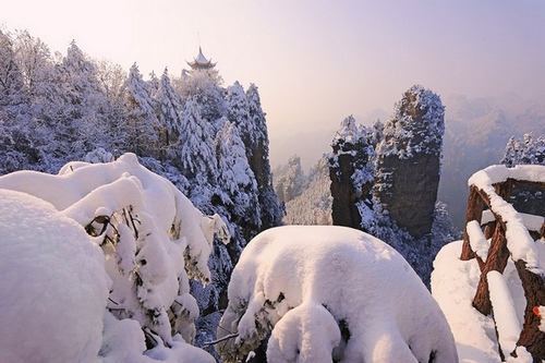 Zhangjiajie snow