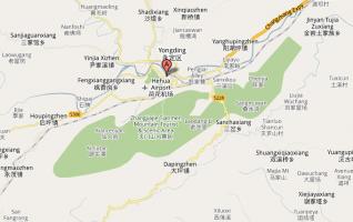 Zhangjiajie District Map 